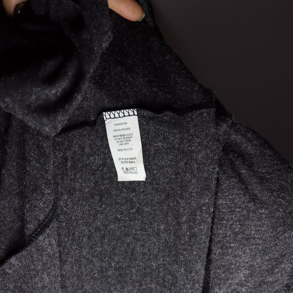 Method Long Draped Charcoal Cardigan Lightweight Knit Size S - Picture 4 of 4